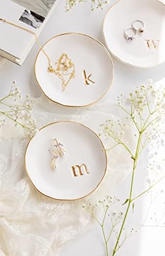 COLLECTIVE HOME Ceramic Jewelry Tray, Trinket Dish, Gifts for Women (U)