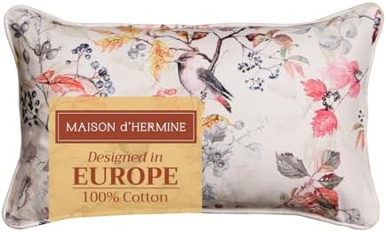 Maison d' Hermine Throw Pillow Covers 100% Cotton (12" x 20" - Pack of 1)
