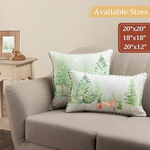 Maison d' Hermine Throw Pillow Covers 100% Cotton (12" x 20" - Pack of 1)