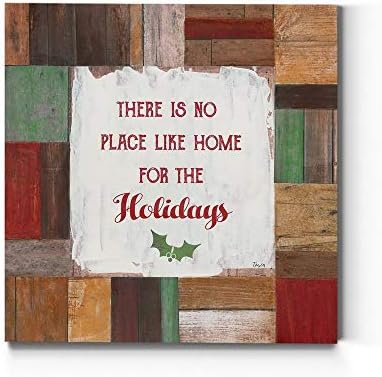 Renditions Gallery Canvas Wall Art Paintings for Home Decor There is no Place Like Home Inspirational Quote Artwork Prints for Living Room Home Kitchen Wall Decorations - 32"X32" LT05