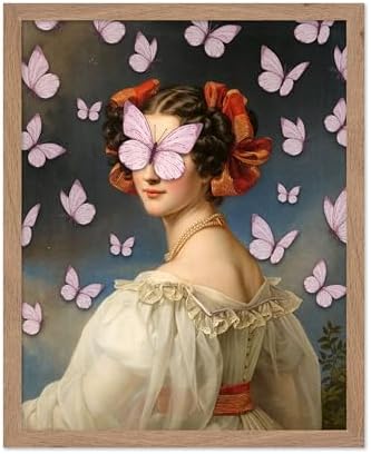 Poster Master Auguste Strobl Print - Portrait Painting Poster - Altered & Pop Art - Housewarming Gift for Men & Women - Aesthetic Decor for Bedroom, Living Room or Office - 16x20 Beige Framed