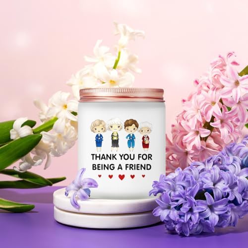 Maybeone Golden Girls Merchandise - Friendship Gifts for Best Friend,Thank You for Being a Friend, 7 Oz Golden Girls Lavender Candle