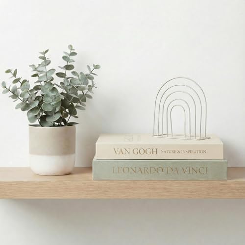 Aesthetic Decorative Books - Set of 2 Linen Boxes with Gold Lettering, Enhance Your Coffee Table, Bookshelf or Mantle Decor - Fake/Faux Books for Home Decoration, Photo & Keepsake Storage