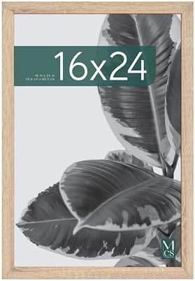 MCS Studio Gallery Poster Frame, 16x24, Natural Woodgrain, 1-Pack