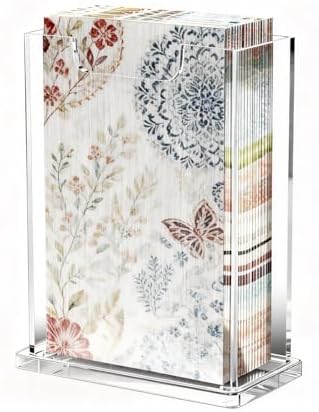 Acrylic Napkin Holder For Table,Vertical Guest Towel Dispenser
