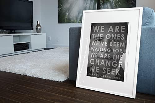 President Poster Barack Obama We are the Change We Seek Inspiration Motivation Picture Photograph Home Office School Quote Presidential United States US America Cool Wall Art Print Poster 12x18