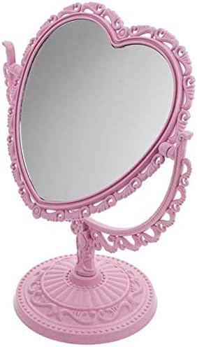 AKOAK Heart-Shaped Cosmetic Mirror, Pink