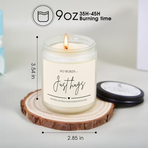 Sympathy Gifts for Loss of Loved One, 9 OZ Soy Wax Candle Memorial Gifts