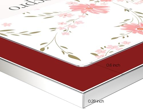eletecpro 4x6 Enamel Picture Frame with Real Glass Cover, Red, 1-Pack