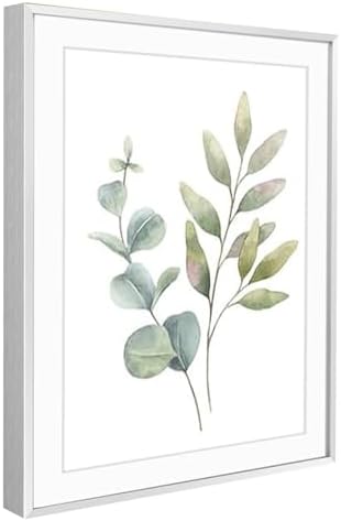 Golden State Art 14x18 Silver Aluminum Frame, Real Glass, Mat Fits 12x16