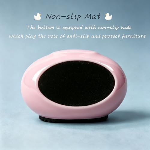 Pink Ceramic Duck Figurines, Mini Ducks Statues for Computer Decor, Desk