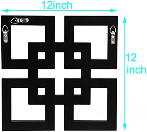 QMDECOR Square Mirrored Wall Decor Decorative Mirror 12x12 inches Modern Fashion DIY Silver Wall-Mounted Mirrors
