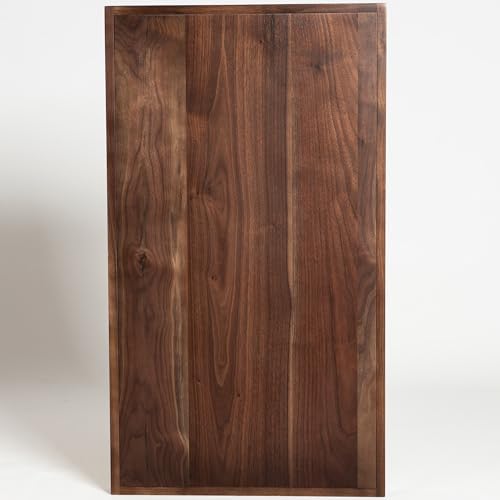 32"x18" Handmade 2XL Black Walnut Wood Ottoman Tray with Handle