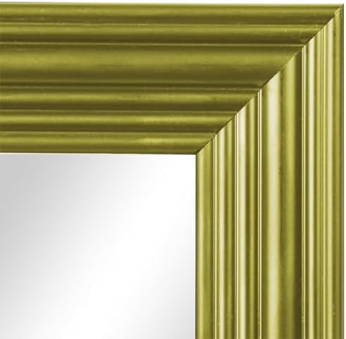 13x49 Gold Rectangle Large Wall Mirror for Bathroom or Living Room