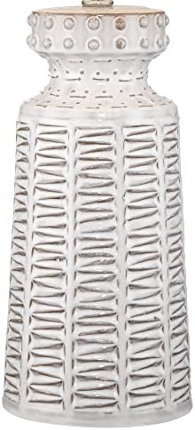 Helene 26" Tall Table Lamp USB Dimmer Cream White Ceramic Country