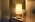 Desk Lamp LED Bulb Included, Small Bedside Table Lamp Plug-in - Classic Wood Base with Flaxen Fabric Shade, Lamps for Night Stands, Simple Nightstand Light for Bedroom, Office, Desk