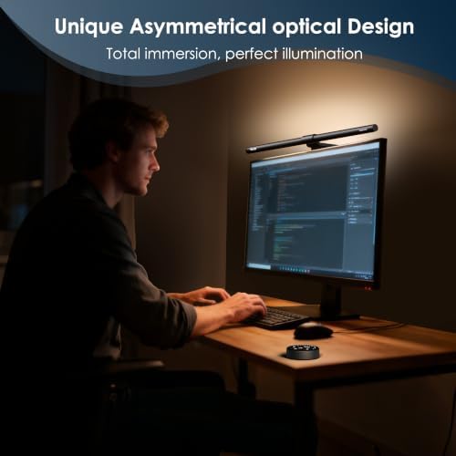 Quntis Computer Monitor Light Bar with Backlight, Desk Lamp with Remote