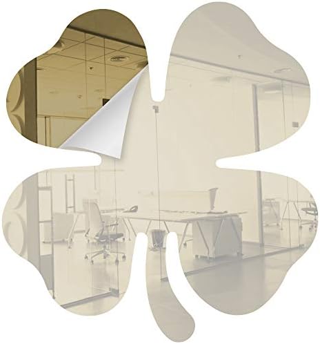 Marketing Holders Acrylic Mirror 8" Wide Shamrock Bronze .118" Thick No Adhesive Reflective Pieces Perfect for DIY Arts and Crafts School Projects Home or Office Decor Special Events