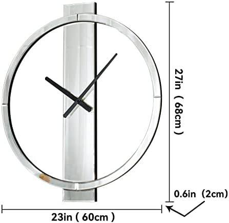 SHYFOY Wall Clock, 23" Decorative Large Clock for Living Room Decor