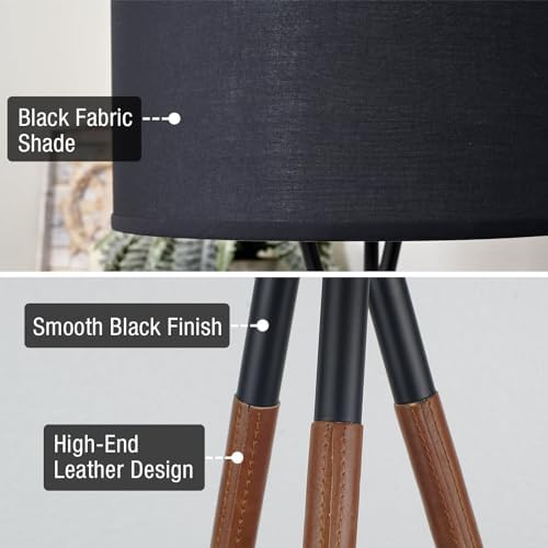 Kira Home Sadie 61" Mid-Century Modern Tripod Tall Floor Lamp