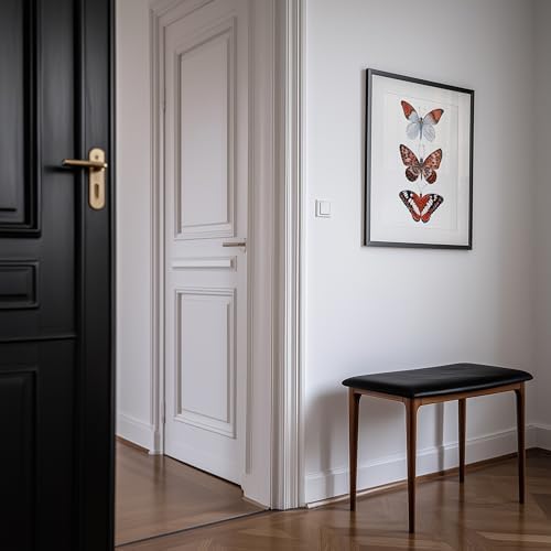 Prints Made Perfect Red Butterfly Wall Art – Watercolor Butterfly Print – Botanical Insect Nature Decor – Cottagecore Bedroom Wall Decor – 11x14 Unframed Linen Paper
