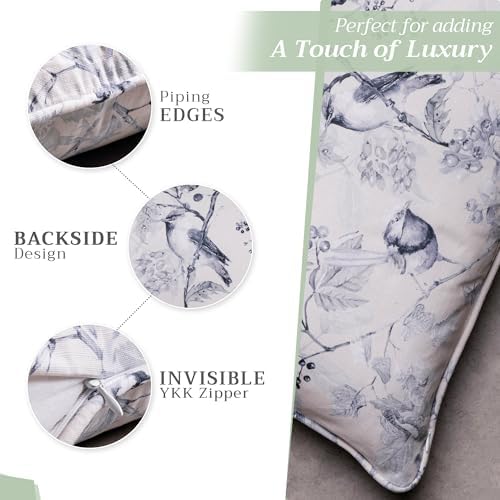 Maison d' Hermine Throw Pillow Covers 100% Cotton (20" x 20" - Pack of 1)