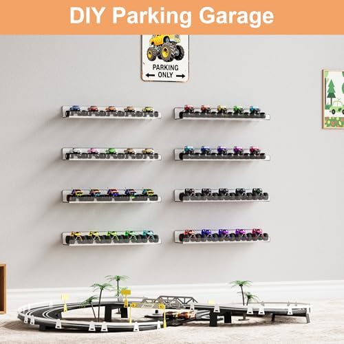 upsimples 14 Pcs 15" Acrylic Shelves for Wall Display and Storage, Clear