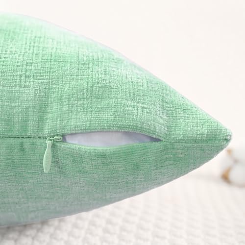 CaliTime Decorative Couch Throw Pillow Covers 26 X 16 Inches Grey Green