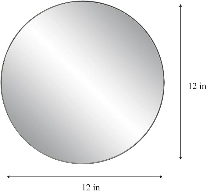 12 Inch, Pack of 36 Small Mirrors for Crafts, Round Mirror for Tables at Wedding, Mirror Tiles for Crafts and DIY Projects