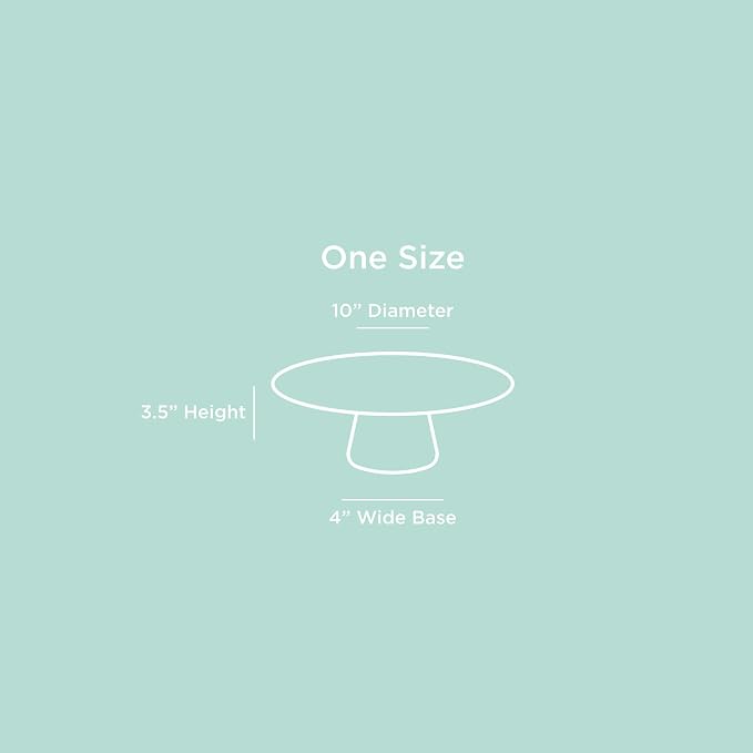 THE Cake Stand, 10 Inch Ceramic Pedestal Dessert Stand, Periwinkle