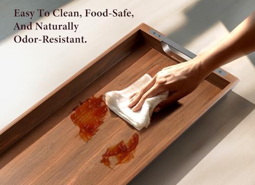 Acacia Wood Serving Tray, 36×12in Large Charcuterie Boards for Party