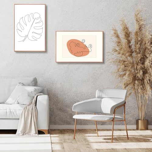 Golden State Art 16x24 Rose Gold Aluminum Frame, Real Glass, Mat Fits 12x18