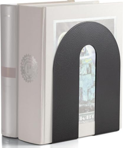 Officemate Bookends, Heavy Weighted 10-inch Steel, Black (93182) (Pack of 6)