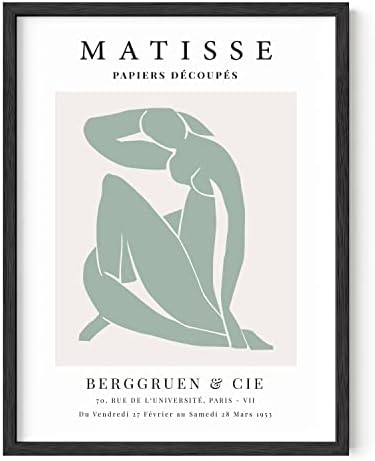 Haus and Hues Danish Pastel Aesthetic Matisse Print - Matisse Poster Aesthetic Wall Decor, Matisse Cutouts, Matisse Wall Art & Wall Posters Aesthetic Posters for Room Aesthetic Prints UNFRAMED 12"x16"