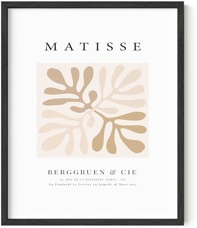 HAUS AND HUES Henri Matisse Wall Art Exhibition Poster - Paper Cutouts, Abstract Art, Prints Posters Aesthetic Modern Colorful Cutout Flower (Unframed 16x20), 16x20 Unframed
