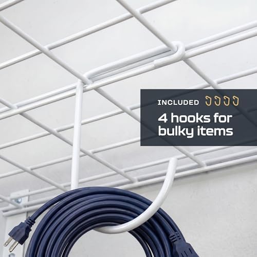 MonsterRax 12x36 Garage Wall Shelf 2-Pack, 300lb, White