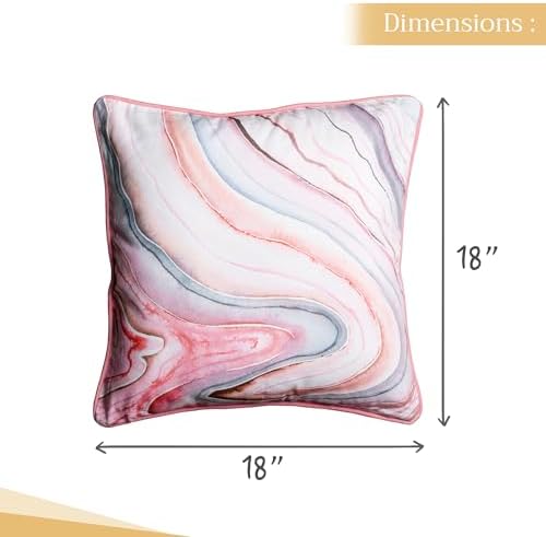 Maison d' Hermine Throw Pillow Covers 100% Cotton (18" x 18" - Pack of 1)