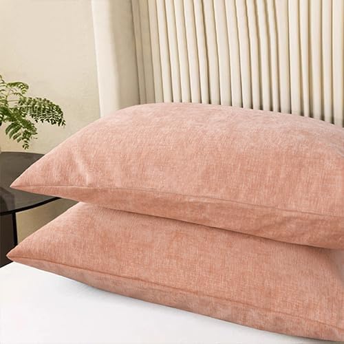 CaliTime Decorative Standard Throw Pillow Covers 26 X 20 Inches Dusty Pink