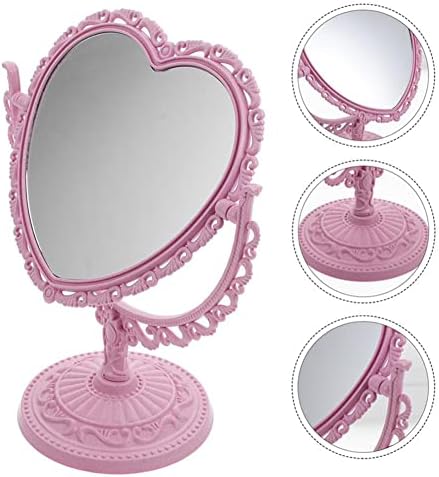 AKOAK Heart-Shaped Cosmetic Mirror, Pink