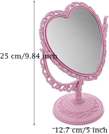 AKOAK Heart-Shaped Cosmetic Mirror, Pink