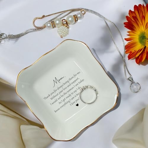 Ceramic Jewelry Dish - Daughter Gift from Mom, Long Distance, Birthday, Wedding, Bride, Bridal Shower