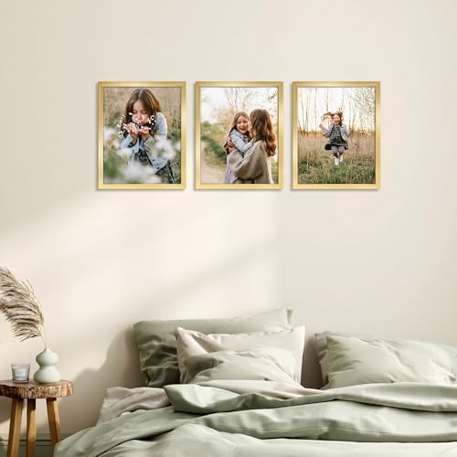 Giftgarden 8x10 Picture Frame Set of 18, Lightweight 8 by 10 Frames Bulk for Gallery Wall Photo Hanging and Tabletop Display, Gold