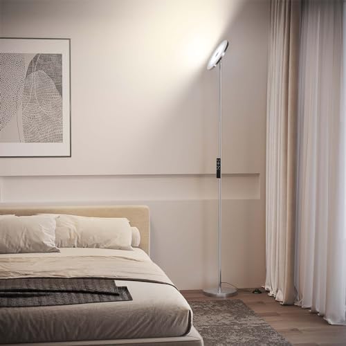 SUNMORY Floor Lamps for Living Room，LED Standing Lamp with Remote Control