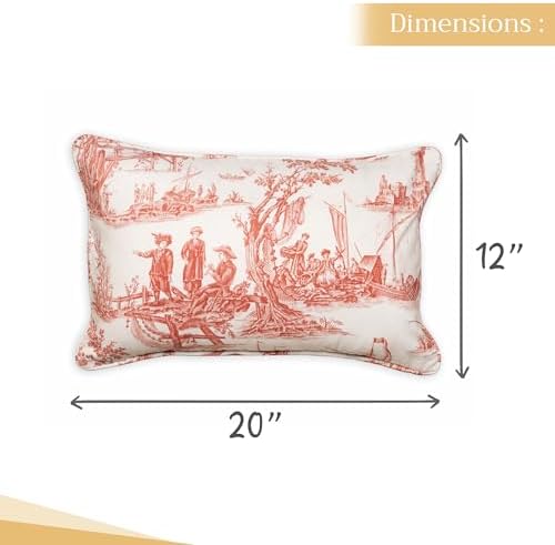 Maison d' Hermine Throw Pillow Covers 100% Cotton (12" x 20" - Pack of 1)