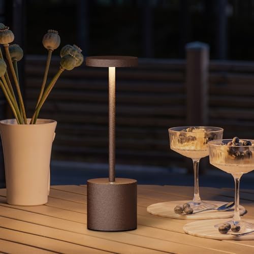 Cordless Table Lamp Rechargeable,Battery Powered LED Outdoor Table Light