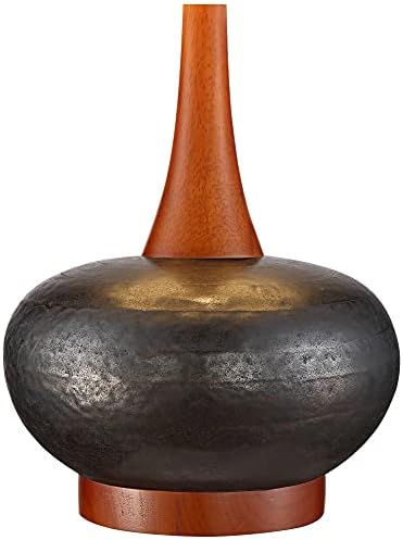 Andi 24 1/2" High Table Lamp Wood Ceramic Mid-Century Modern White