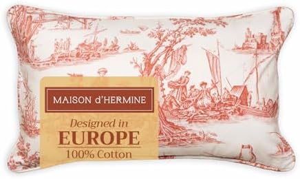 Maison d' Hermine Throw Pillow Covers 100% Cotton (12" x 20" - Pack of 1)