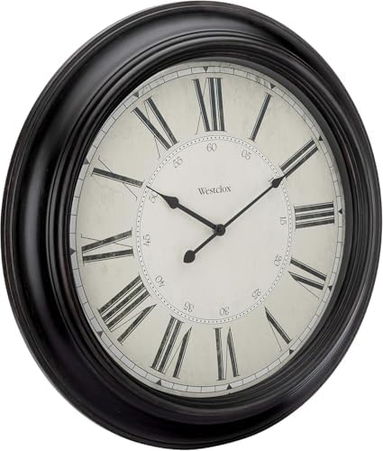 Westclox 20 inch Traditional Wall Clock Battery-Operated Clock for Living Room, Bedroom, Office | Ideal Housewarming Gift
