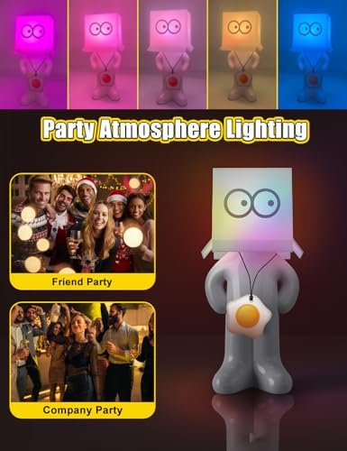 Fathers Day Gift Shy Man Lamp-Creative Gag Funny Night Light LED Table Lamp,Bedside Night Light, White Elephant Novelty Gifts for Men Women Christmas Valentines Day Him Her((Two Modes)