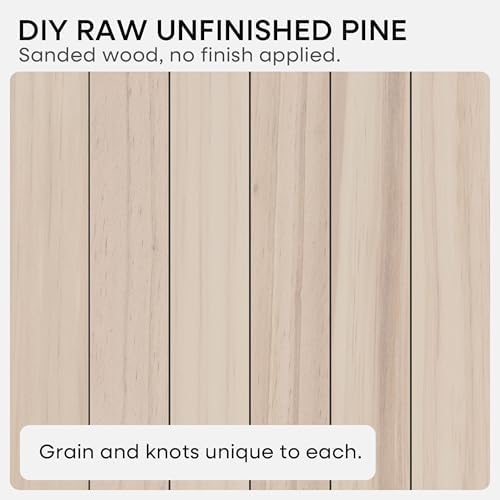 Homeforia 42 Inch DIY Floating Shelves, High-End Solid Pine Wood, Set of 2